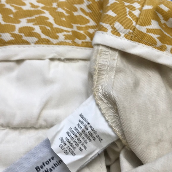 J. Crew Women City Fit Pants Cropped Yellow Size 2 - Picture 3 of 8